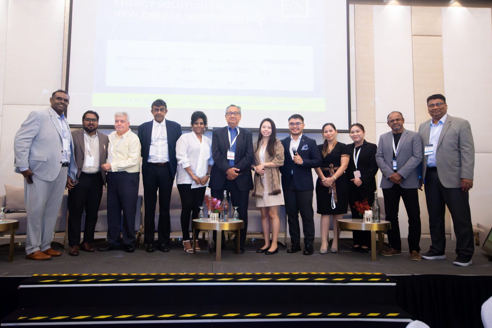 Speakers and organisers on stage at the close of Offshore Energy Asia 2026
